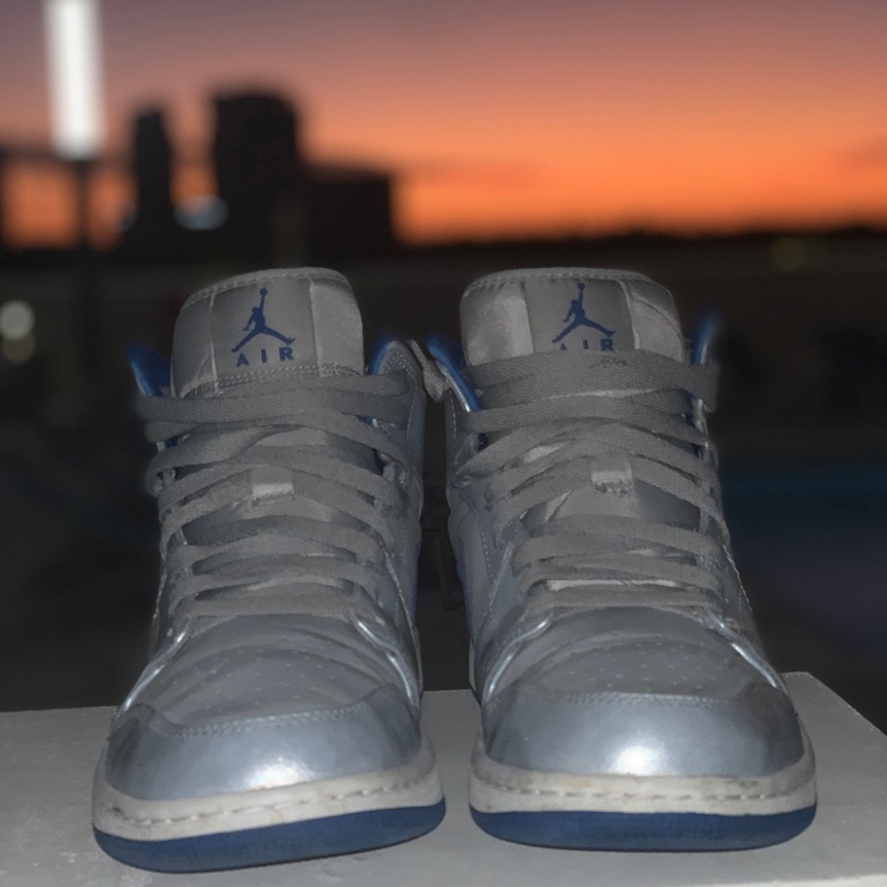 Air Jordan 1 Silver ans Blue